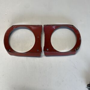 1964 1965 1966 FORD MUSTANG Both HEADLIGHT BEZEL TRIM OEM FOMOCO C4ZB-13064-C